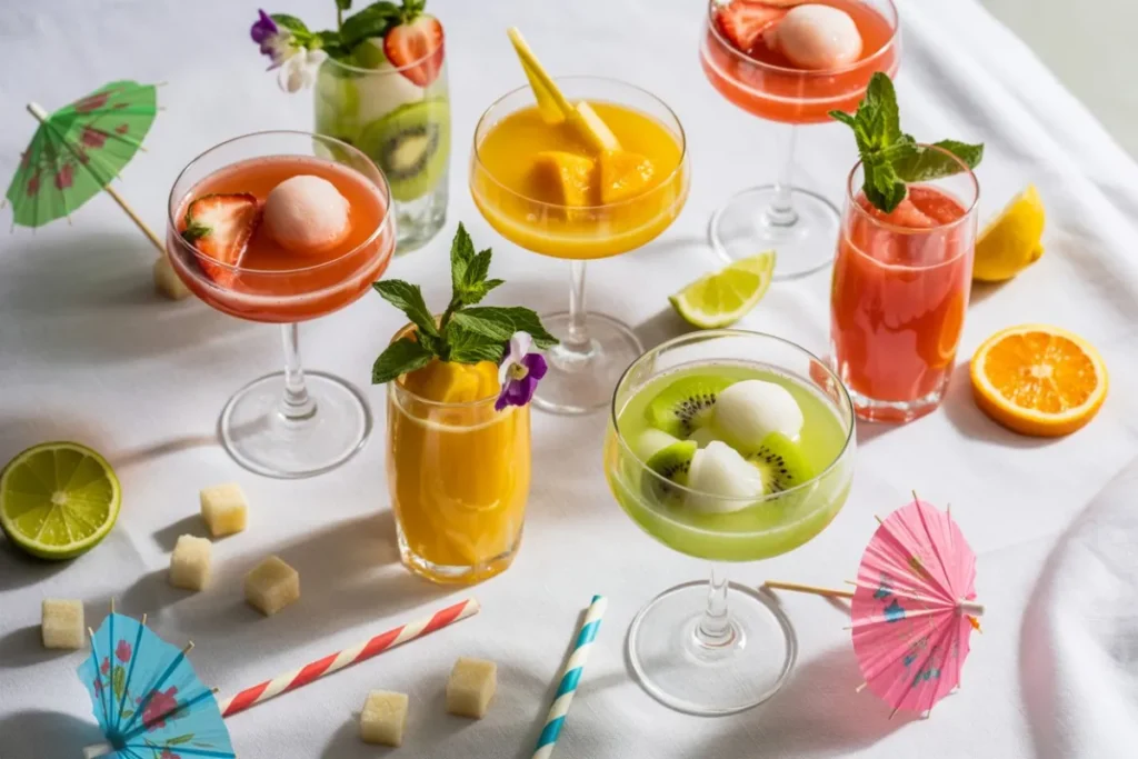 sorbet-mocktail-party-setup