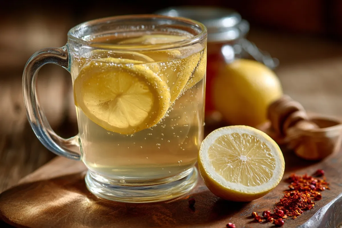 Zepbound Drink Recipe with lemon, honey, and cayenne