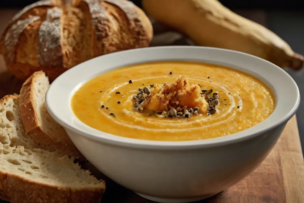 Dump and Go Crockpot Dinners — vegan butternut squash soup with coconut swirl