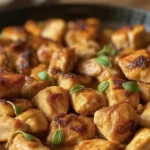 Butter Chicken Skillet Recipe with garlic-honey sauce and seared chicken