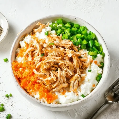 Buffalo Chicken Cottage Cheese Bowl