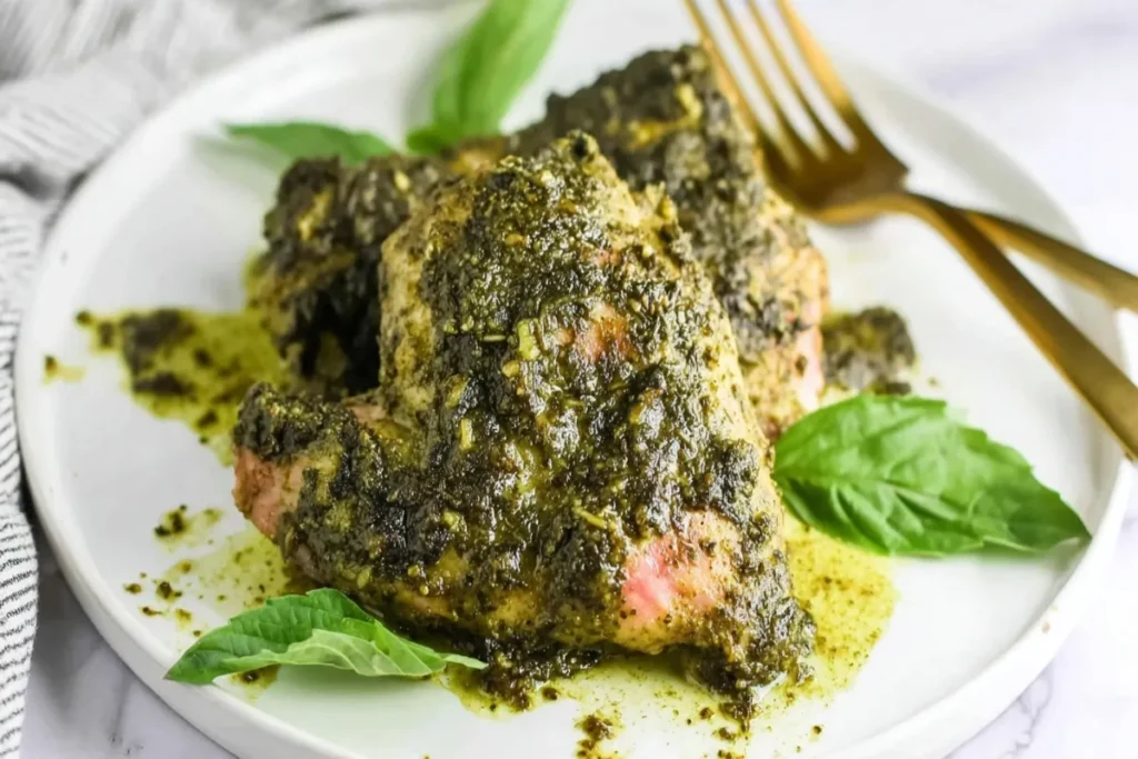 Crockpot Pesto Chicken