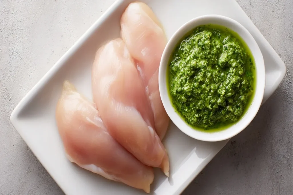 Crockpot Pesto Chicken
