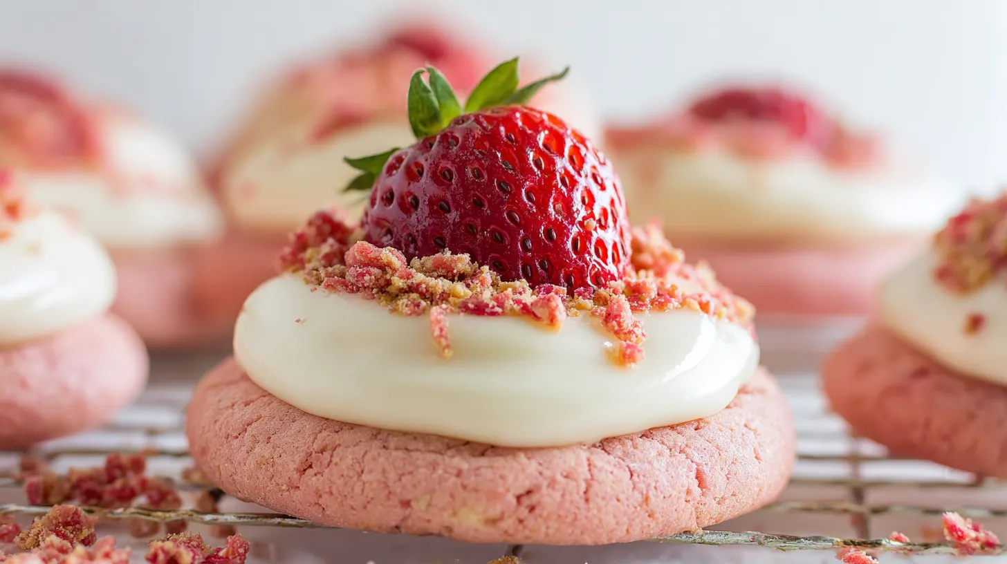 Strawberry Crunch Cookies