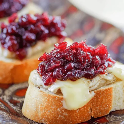 cranberry compote with brie