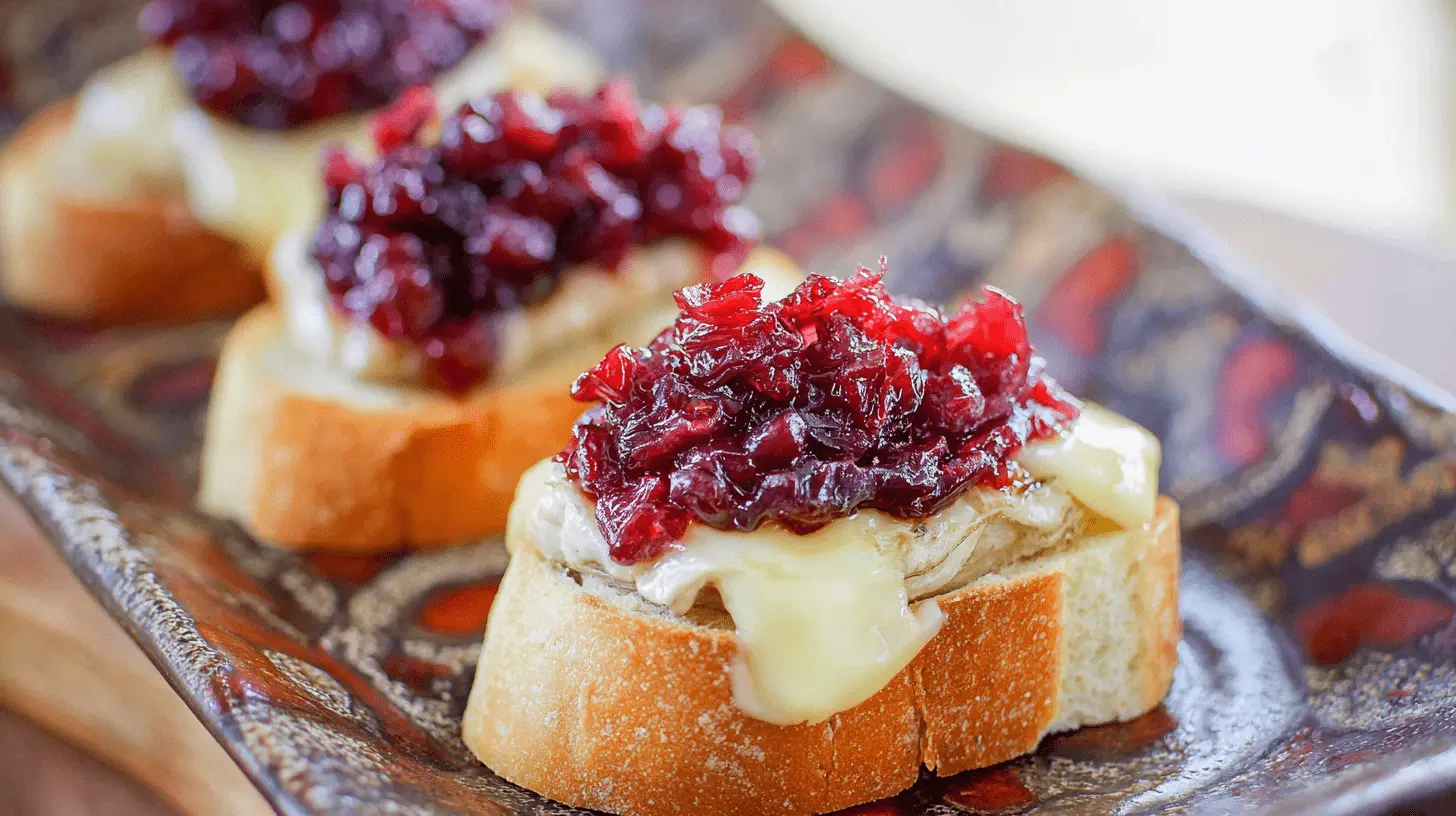 cranberry compote with brie