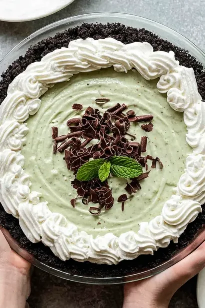 crème de menthe pie
