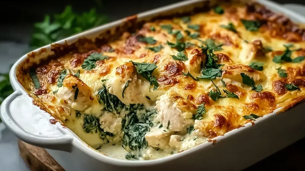 Chicken Spinach Casserole