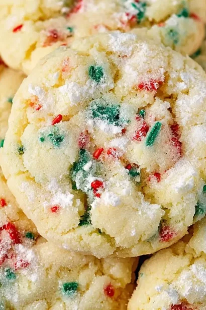 Christmas Gooey Butter Cookies