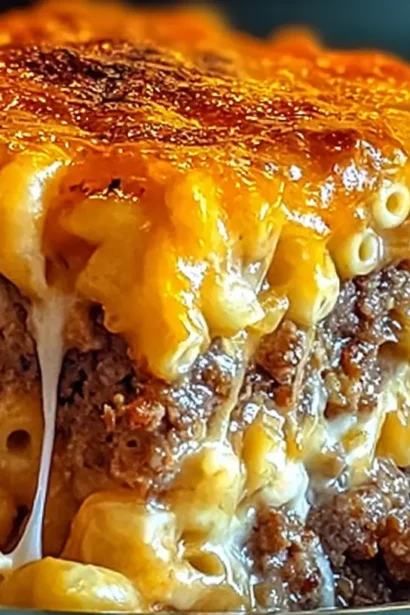 Mac and Cheese Meatloaf Casserole