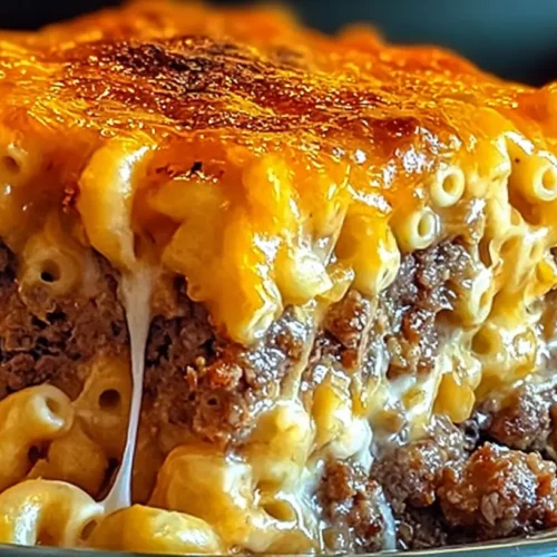 Mac and Cheese Meatloaf Casserole
