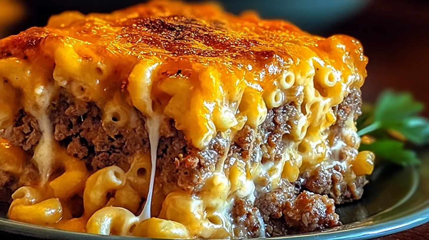 Mac and Cheese Meatloaf Casserole