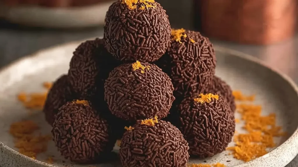 Orange Chocolate Christmas Truffles