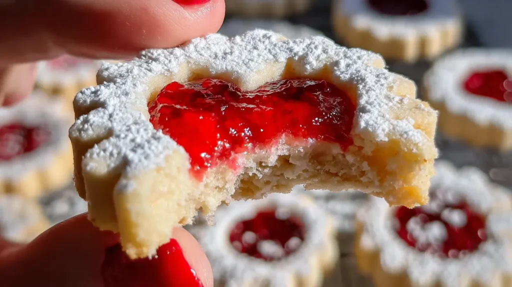 Raspberry Linzer Cookies