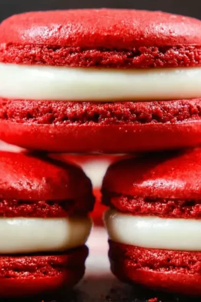 Red Velvet Macarons