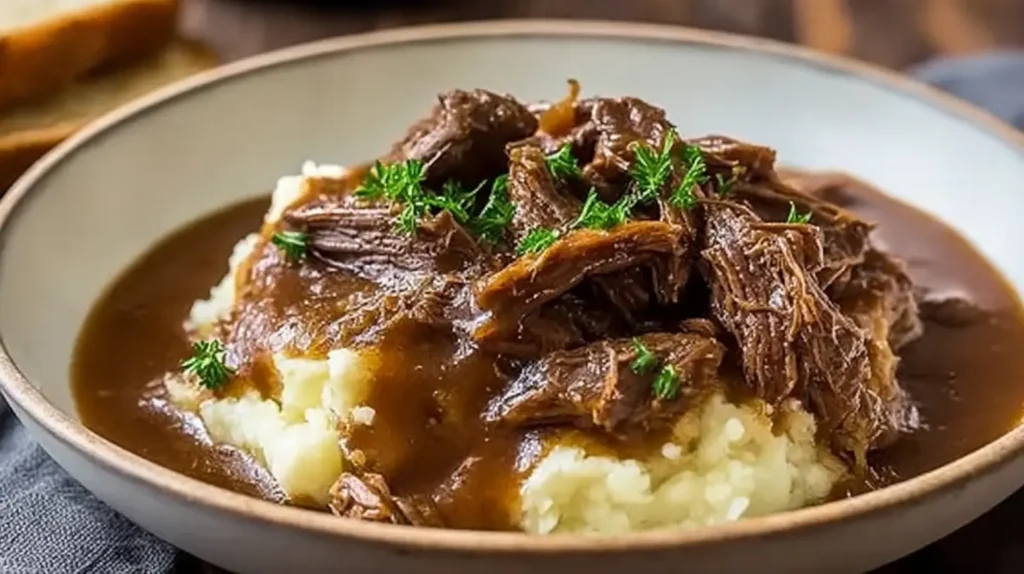 Slow Cooker Beef Manhattan