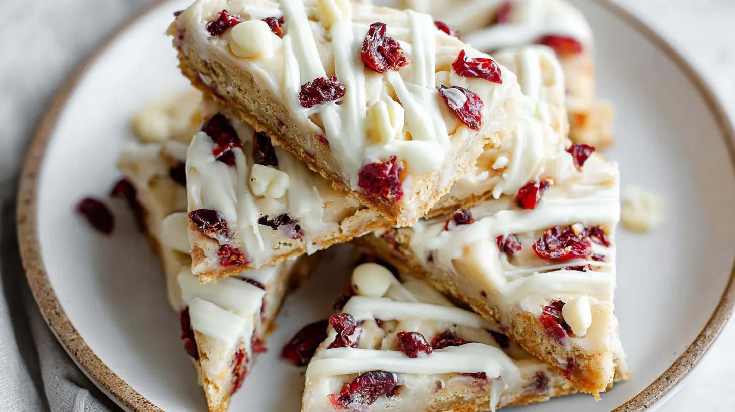 orange cranberry bliss bars